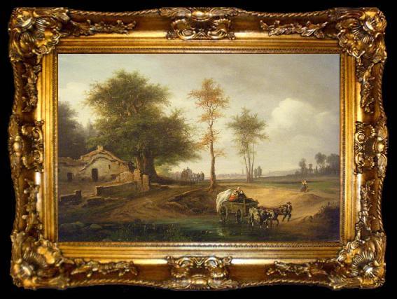 framed  Caspar David Friedrich landscape, ta009-2